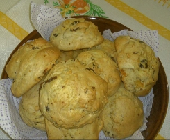 Scones de Limão com Passas de Uva Moscatel