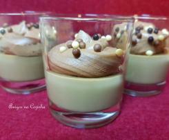 Liégeois de café [creme  de café com chantilly de chocolate ]