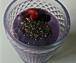 Batido frutos vermelhos e aveia 