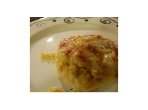 Bacalhau de Cenoura e Puré c/ Bechamel de Soja