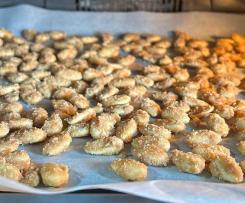 Frutos secos ou sementes caramelizados