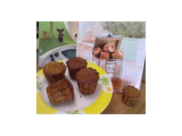 Mini queques de maçã e canela