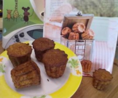 Mini queques de maçã e canela