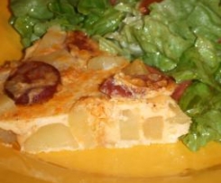 Tortilha de chouriço da Lau ao vapor