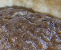 Tarte de salmão fumado e cogumelos