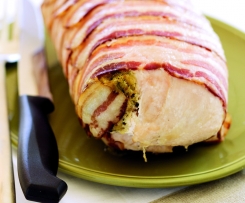 Peito de Peru recheado com molho Agridoce