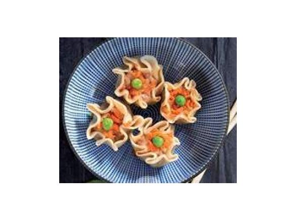 Ravioli de camarão ao vapor