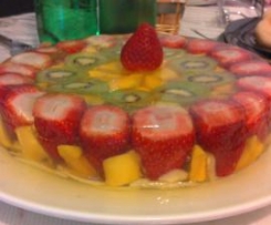 Gelatina com fruta