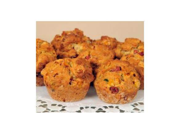 Muffins de fiambre e milho