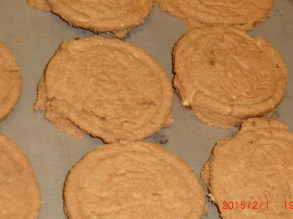 Bolinhos de bolacha Maria,canela,gengibre