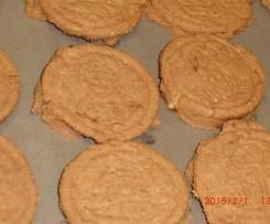 Bolinhos de bolacha Maria,canela,gengibre