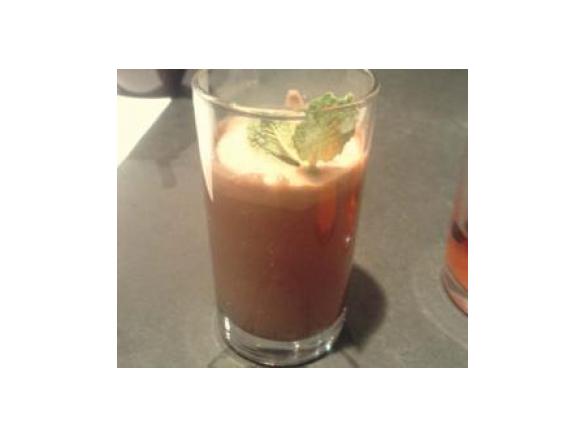 Bebida fria de chocolate