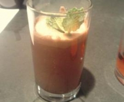 Bebida fria de chocolate