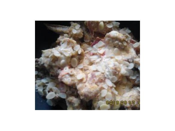 frango com amêndoas aldrabado