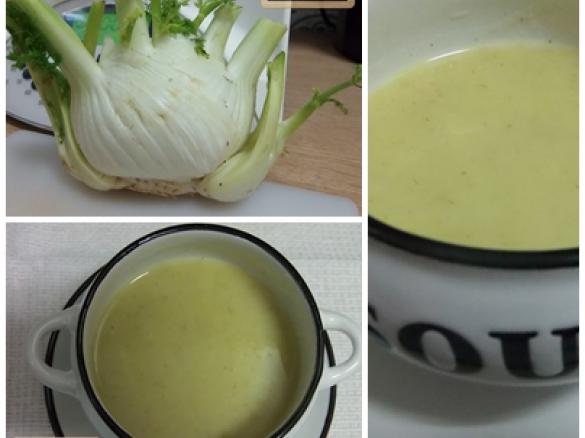 sopa cremosa de funcho