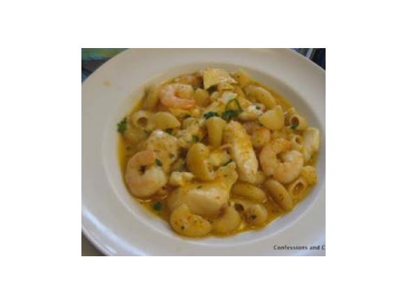 Massada de peixe com gambas