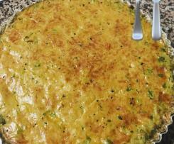Quiche de legumes com base de azeitonas
