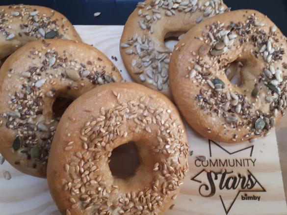 Bagels com massa-mãe