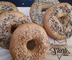 Bagels com massa-mãe