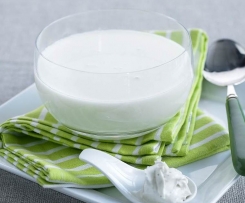 Sopa de melão com queijo