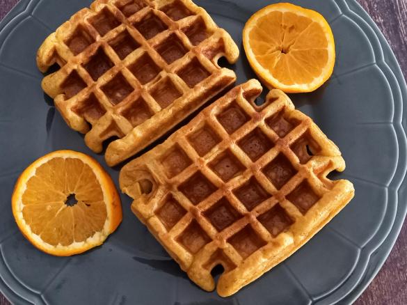 Waffles de Laranja
