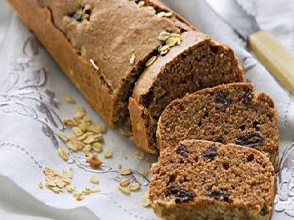 Pão de chocolate com passas