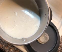 Molho Bechamel com Óleo de Côco