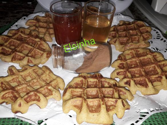 Waffles de abóbora, banana e aveia(sem glúten, sem lacticínios e sem açúcar)