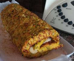 Torta de Legumes recheada com presunto e queijo