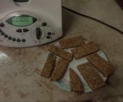 Barrinhas de cereais com maçã e canela