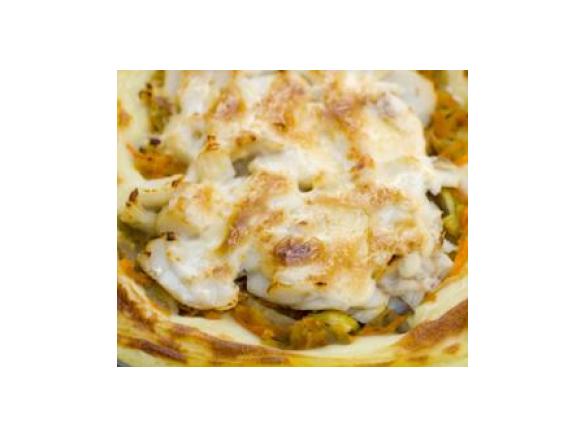 Bacalhau Gratinado com Puré