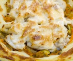 Bacalhau Gratinado com Puré