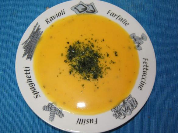 Creme de abóbora e maçã reineta á Chefe Ruca