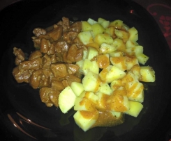 Rojões com batata aromática