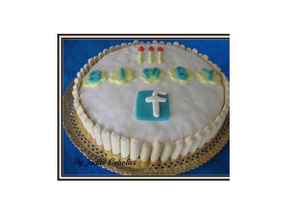 Bolo de natas, caramelo e nozes (bolo bimboface)