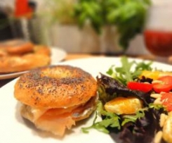 Bagels Salmão e Queijo Creme