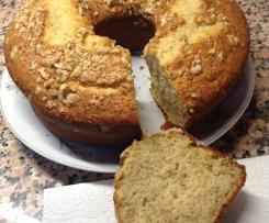 Bolo fofo de banana e canela