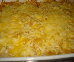 GRATINADO DE FRANGO COM MASSA