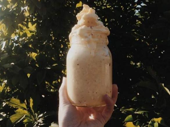 Batido Gelado de Laranja e Manga