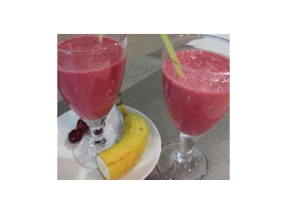 Smoothie de Banana e Cereja