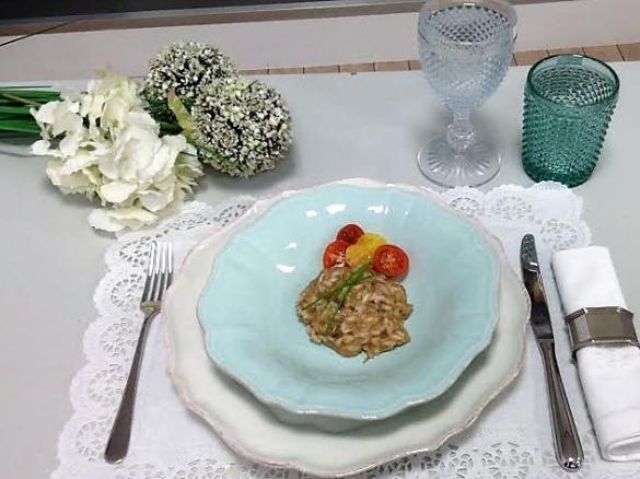 Risoto de pato confitado com toque de vinho do Porto