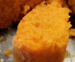 Bolo de batata doce e laranja