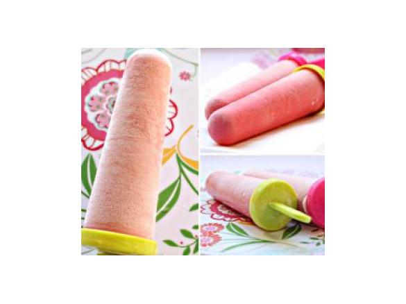 Gelado de Pauzinho, de Morango e Iogurte