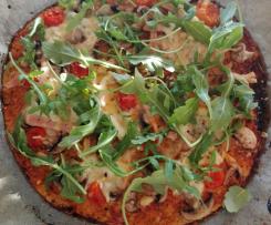 Massa de Pizza com base de couve-flor