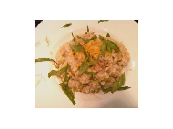 Risotto de Ervilhas, Atum e aroma de Limão