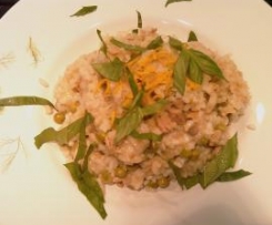 Risotto de Ervilhas, Atum e aroma de Limão