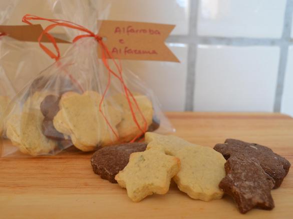 Biscoitos de alfarroba