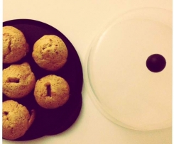Muffins de banana e chocolate