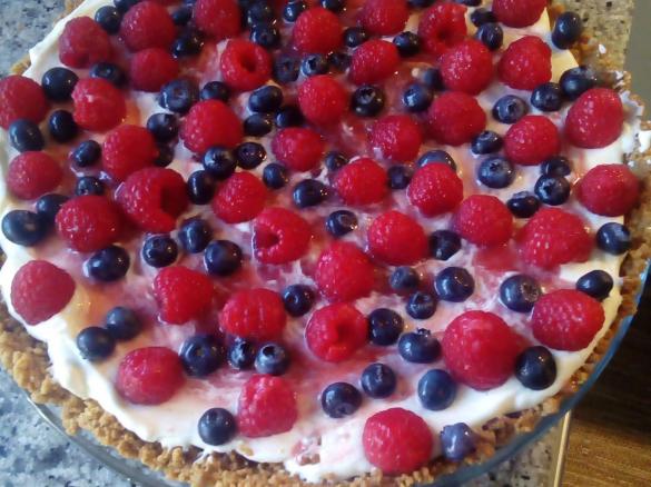 Tarte de Frutos vermelhos com creme de marcarpone com lima