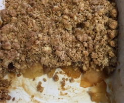 Crumble de Maçãs rapido
